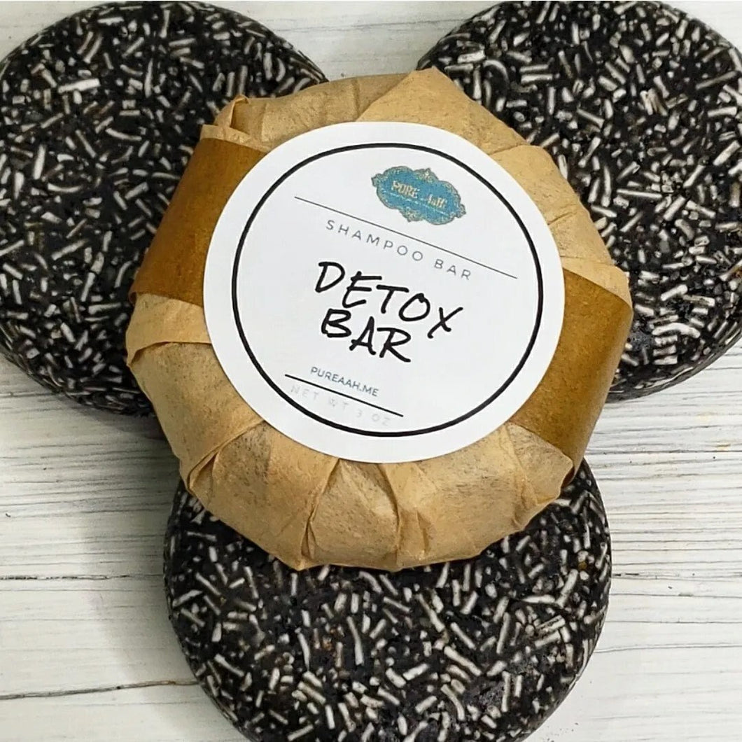 Detox Shampoo Bar - Hair Care - Solid Shampoo - EcoFriendly - Shampoo - Handmade - Activated Charcoal - Dandruff
