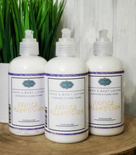 Load image into Gallery viewer, Magnesium Lotion - Arnica Lotion - Joint Pain - Lavender - Natural - Essential Oil - Lotion - Handmade - Mositurizing