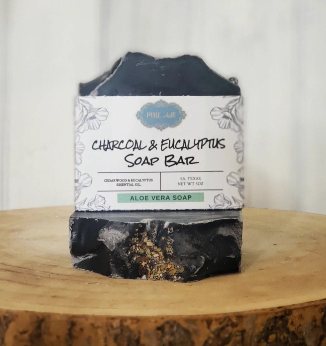 Charcoal & Eucalyptus Soap Bar - Soap - Handmade - Small Batch - essential oils