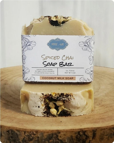 Spiced Chai Soap Bar - Handmade - Natural - Essential Oils - Pureaah