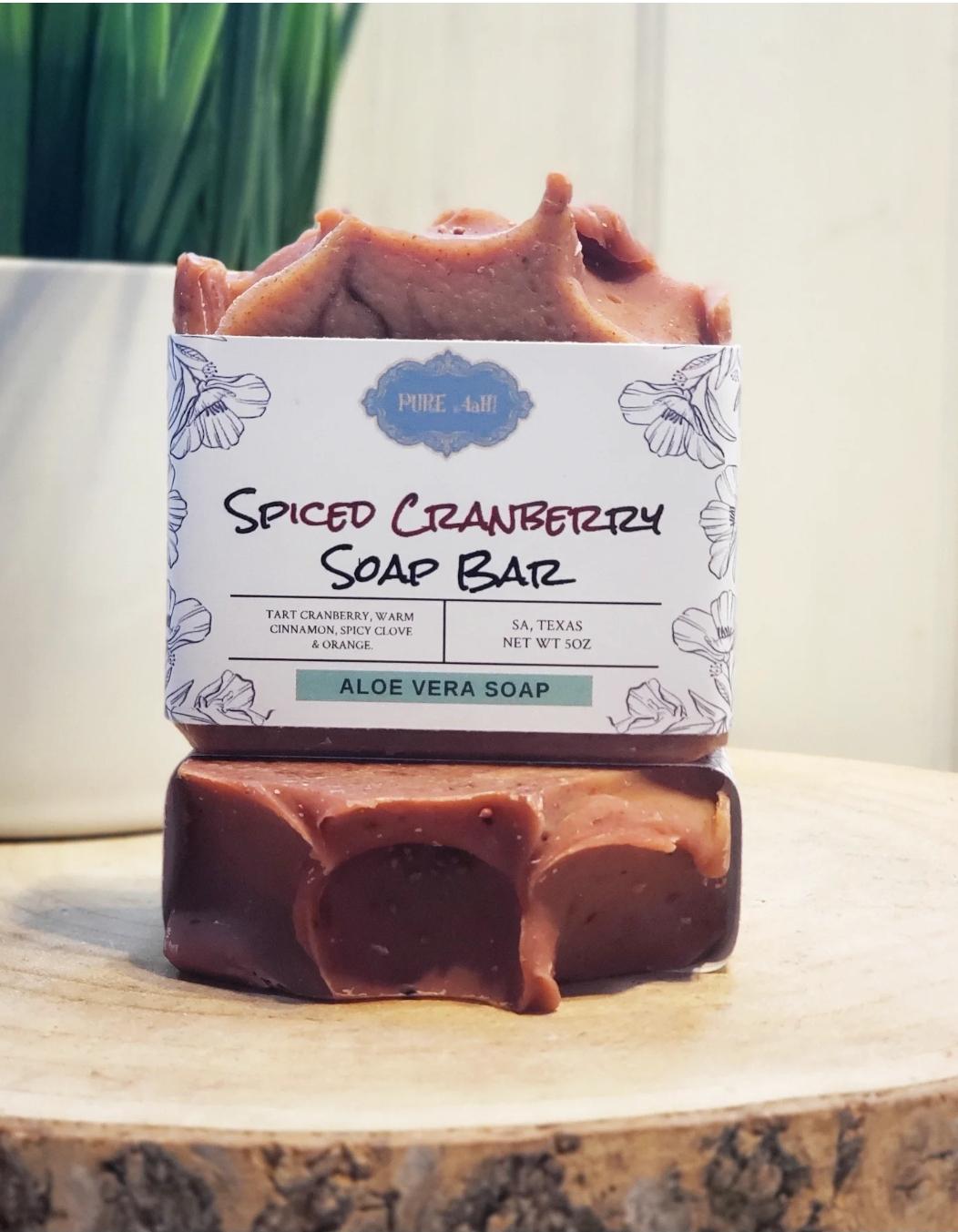Spiced Cranberry Soap - Soap - Soap bar - plant based- pureaah - Orange - Cranberry - handmade