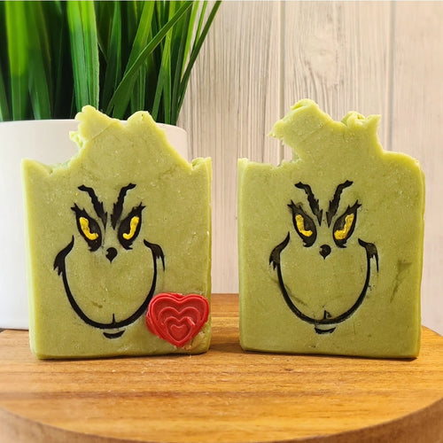 Grinch Soap - Soap Bar - Handmade - Christmas